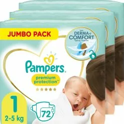 Pampers® Pampers Premium Protection Maat 1 (2-5kg) - 216 Luiers