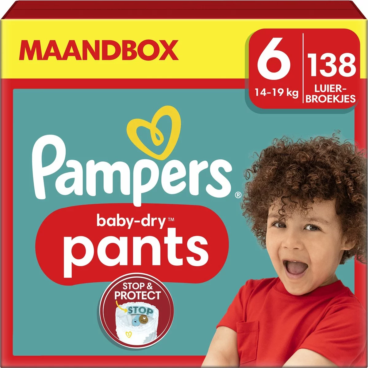 Pampers® Pampers Baby-Dry Pants - Maat 6 (14-19kg) - 138 Luierbroekjes - Maandbox 9 Pampers® Pampers Baby-Dry Pants - Maat 6 (14-19kg) - 138 Luierbroekjes - Maandbox - Afbeelding 7