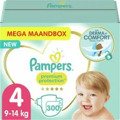 Pampers® Pampers - Premium Protection - Maat 4 - Mega Maandbox- 300 Luiers
