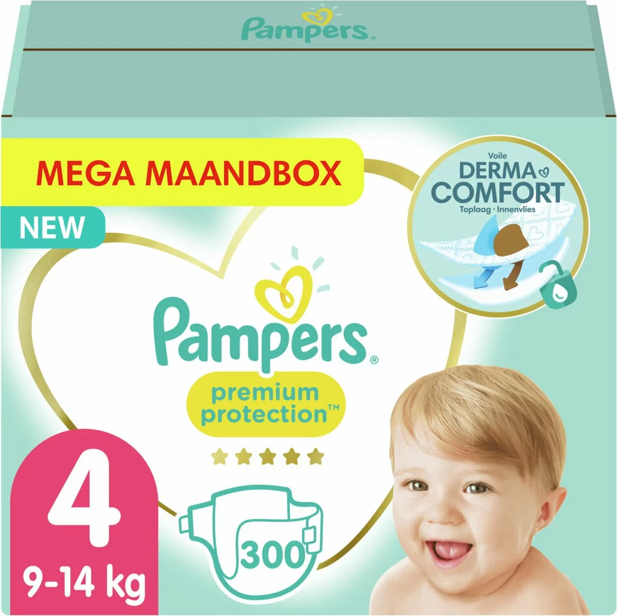 Pampers® Pampers - Premium Protection - Maat 4 - Mega Maandbox- 300 Luiers 3 Pampers® Pampers - Premium Protection - Maat 4 - Mega Maandbox- 300 Luiers