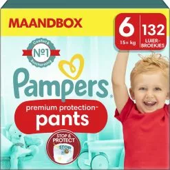 Pampers® Pampers Premium Protection Pants - Maat 6 (15kg+) - 132 Luierbroekjes - Maandbox 22 Pampers® Pampers Premium Protection Pants - Maat 6 (15kg+) - 132 Luierbroekjes - Maandbox -Pampers Katoenen luiers Verkoopwinkel 1200x1198 49