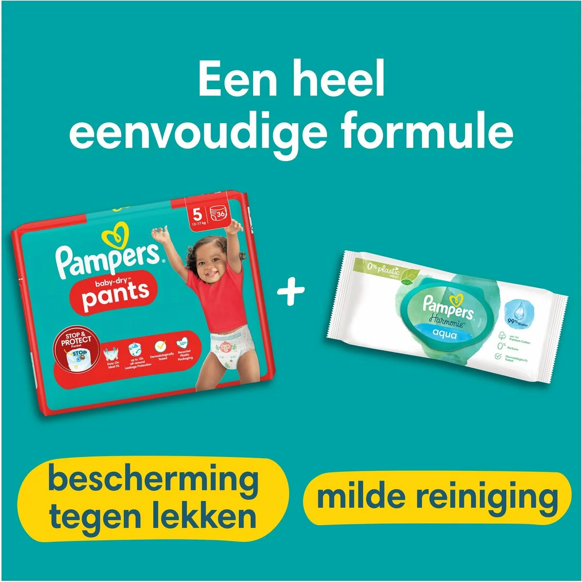 Pampers® Pampers Baby-Dry Pants - Maat 7 (17kg+) - 126 Luierbroekjes - Maandbox 8 Pampers® Pampers Baby-Dry Pants - Maat 7 (17kg+) - 126 Luierbroekjes - Maandbox - Afbeelding 6