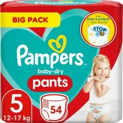 Pampers® Pampers Broek Baby Dry Maat 5 Junior, 12-17 Kg, Grootverpakking, 54 Stuks -Pampers Katoenen luiers Verkoopwinkel 1200x1199 85