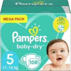 Pampers® Pampers - Baby Dry - Maat 5 - Mega Pack - 108 Luiers 13 Pampers® Pampers - Baby Dry - Maat 5 - Mega Pack - 108 Luiers -Pampers Katoenen luiers Verkoopwinkel 1200x1200 1