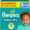 Pampers® Pampers Baby-Dry - Maat 5 (11kg - 16kg) - 174 Luiers - Maandbox -Pampers Katoenen luiers Verkoopwinkel 1200x1200 106
