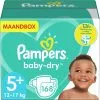 Pampers® Pampers - Baby Dry - Maat 5+ - Maandbox- 168 Luiers 1 Pampers® Pampers - Baby Dry - Maat 5+ - Maandbox- 168 Luiers -Pampers Katoenen luiers Verkoopwinkel 1200x1200 177