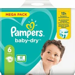 Pampers® Pampers Baby Dry Maat 6 - 70 Luiers 25 Pampers® Pampers Baby Dry Maat 6 - 70 Luiers -Pampers Katoenen luiers Verkoopwinkel 1200x1200 187
