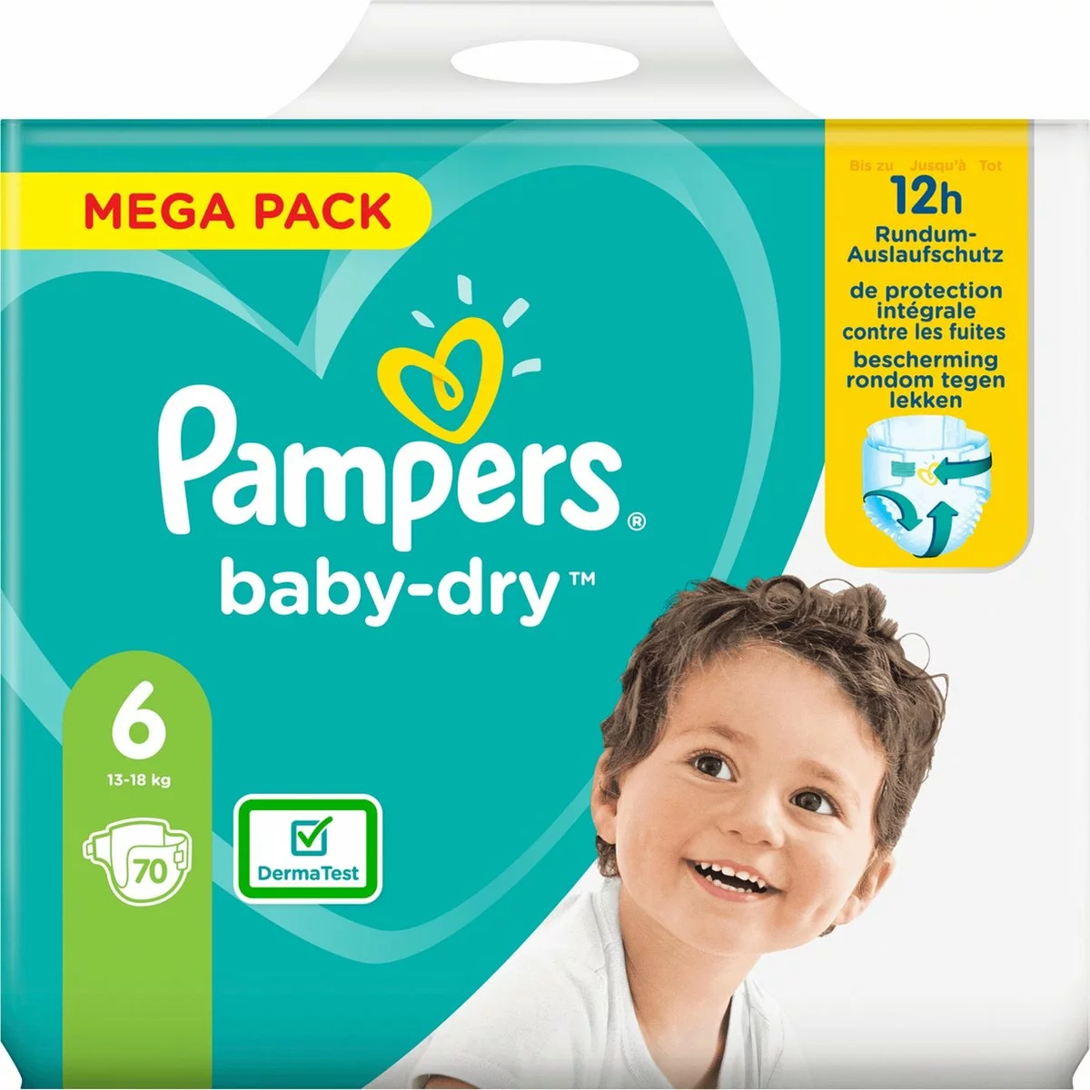 Pampers® Pampers Baby Dry Maat 6 - 70 Luiers 14 Pampers® Pampers Baby Dry Maat 6 - 70 Luiers - Afbeelding 12