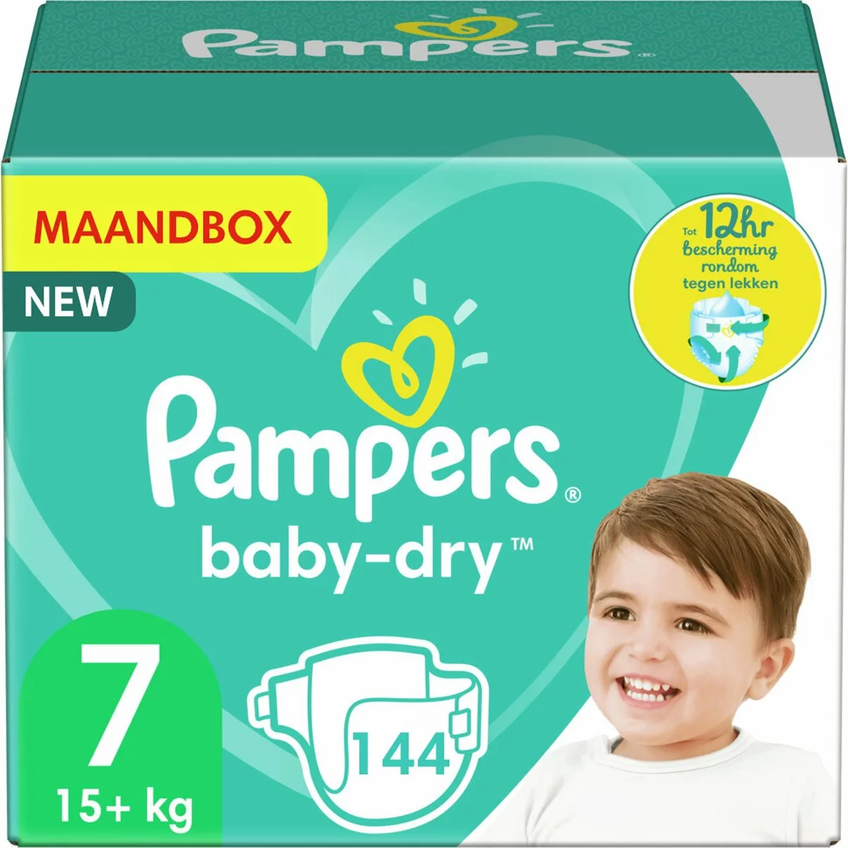 Pampers® Pampers - Baby Dry - Maat 7 - Maandbox - 144 Luiers 3 Pampers® Pampers - Baby Dry - Maat 7 - Maandbox - 144 Luiers