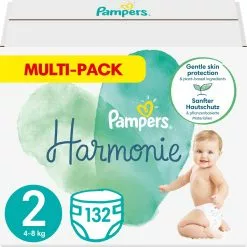 Pampers® Pampers Harmonie Maat 2 (4kg-8kg) - 132 Luiers - Multi-Pack