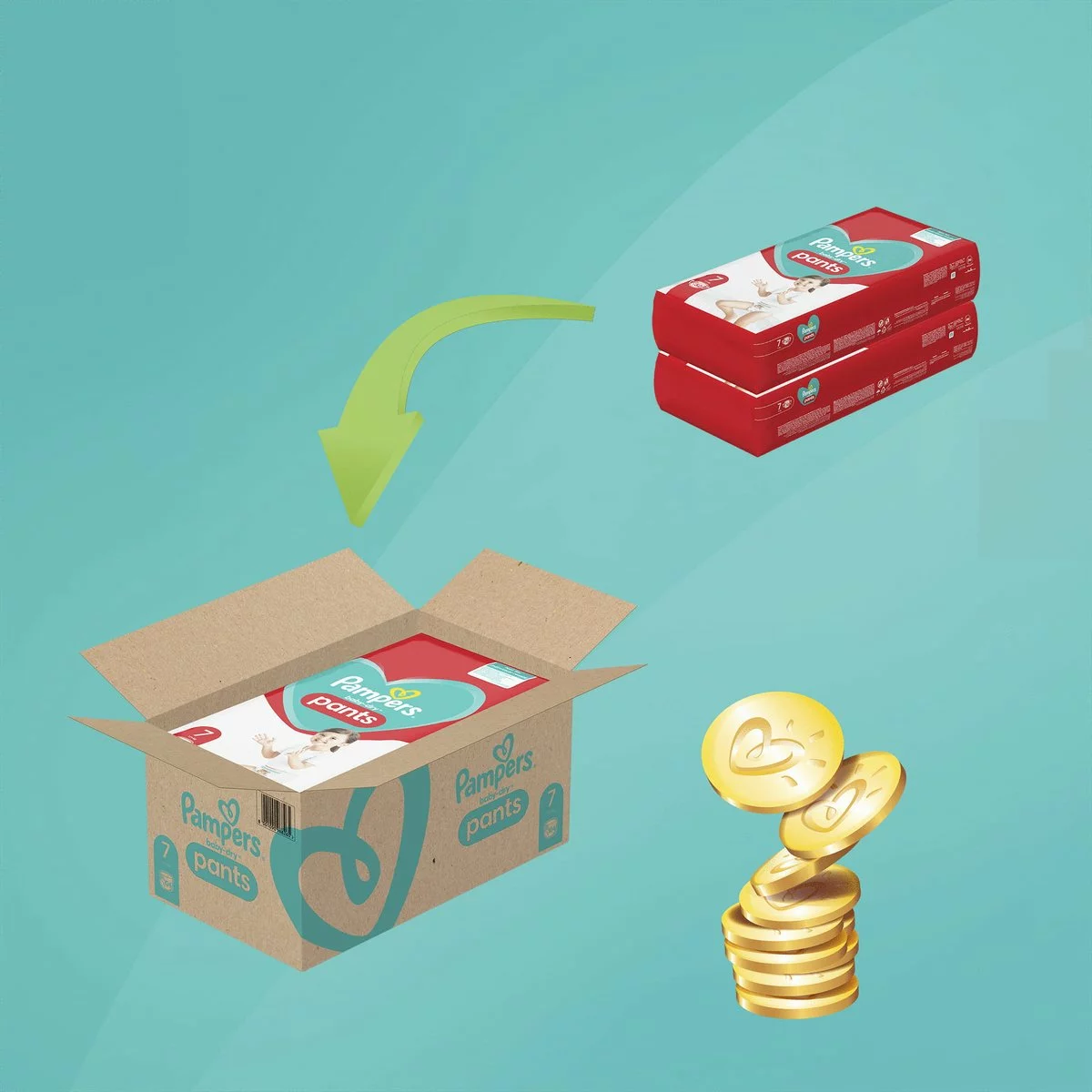 Pampers® Pampers Baby Dry Pants Luierbroekjes - Maat 7 (17+ Kg) - 104 Stuks - Multi-Pack 10 Pampers® Pampers Baby Dry Pants Luierbroekjes - Maat 7 (17+ Kg) - 104 Stuks - Multi-Pack - Afbeelding 8