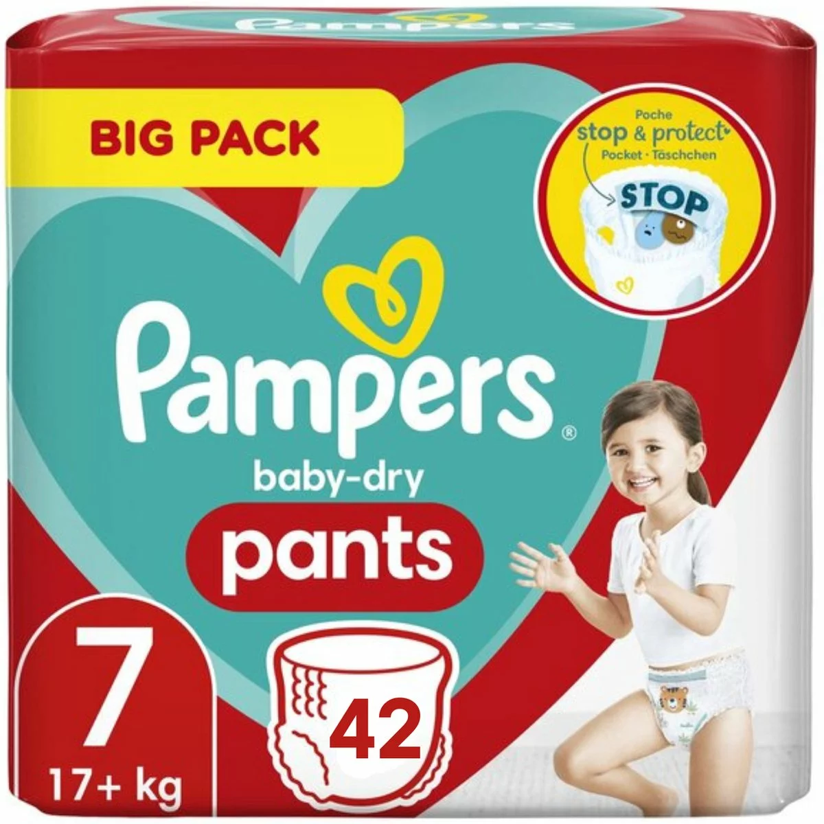 Pampers® Pampers Baby Dry Pants Maat 7 - 42 Luierbroekjes 3 Pampers® Pampers Baby Dry Pants Maat 7 - 42 Luierbroekjes