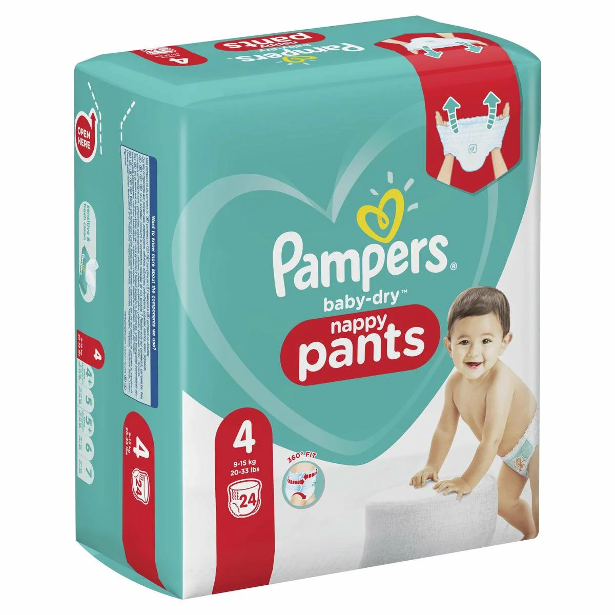Pampers® Pampers Baby-Dry Pants Maat 4 (9kg-15kg) - 24 Luierbroekjes 11 Pampers® Pampers Baby-Dry Pants Maat 4 (9kg-15kg) - 24 Luierbroekjes - Afbeelding 9