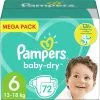 Pampers® Pampers - Baby Dry - Maat 6 - Mega Pack - 72 Luiers -Pampers Katoenen luiers Verkoopwinkel 1200x1200 314