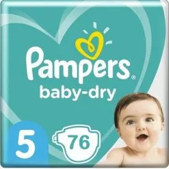 Pampers® Pampers Baby-Dry Luiers - Maat 5 (11-16kg) - 76 Stuks - Voordeelverpakking -Pampers Katoenen luiers Verkoopwinkel 1200x1200 385