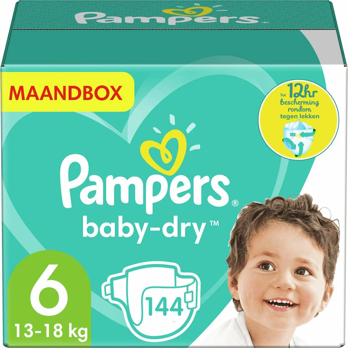 Pampers® Pampers - Baby Dry - Maat 6 - Maandbox - 144 Luiers 3 Pampers® Pampers - Baby Dry - Maat 6 - Maandbox - 144 Luiers