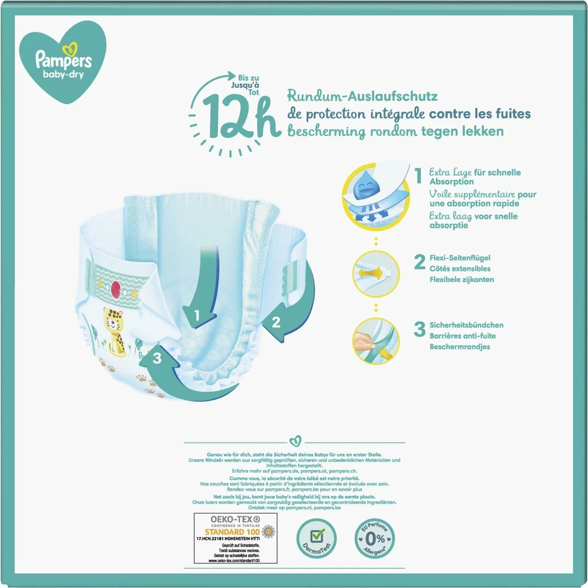 Pampers® Pampers - Baby Dry - Maat 6 - Maandbox - 144 Luiers 5 Pampers® Pampers - Baby Dry - Maat 6 - Maandbox - 144 Luiers - Afbeelding 3