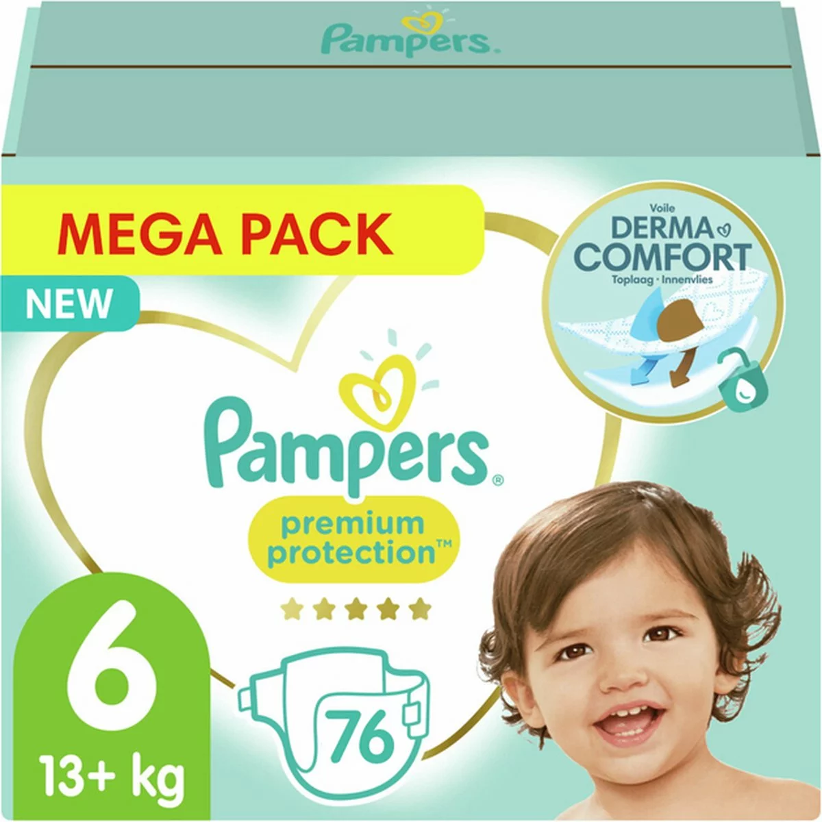 Pampers® Pampers - Premium Protection - Maat 6 - Maandbox - 152 Luiers 3 Pampers® Pampers - Premium Protection - Maat 6 - Maandbox - 152 Luiers