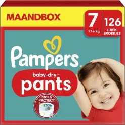 Pampers® Pampers Baby-Dry Pants - Maat 7 (17kg+) - 126 Luierbroekjes - Maandbox 23 Pampers® Pampers Baby-Dry Pants - Maat 7 (17kg+) - 126 Luierbroekjes - Maandbox -Pampers Katoenen luiers Verkoopwinkel 1200x1200 452