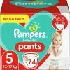 Pampers® Pampers Baby Dry Pants Luierbroekjes - Maat 5 - Mega Pack - 74 Luierbroekjes -Pampers Katoenen luiers Verkoopwinkel 1200x1200 542