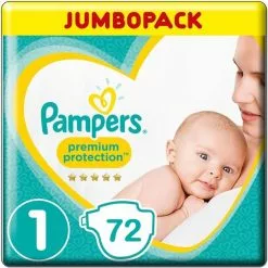 Pampers® Pampers Premium Protection - Maat 1 (New Born) 2-5 Kg - 72 Stuks - Luiers 24 Pampers® Pampers Premium Protection - Maat 1 (New Born) 2-5 Kg - 72 Stuks - Luiers -Pampers Katoenen luiers Verkoopwinkel 1200x1200 587