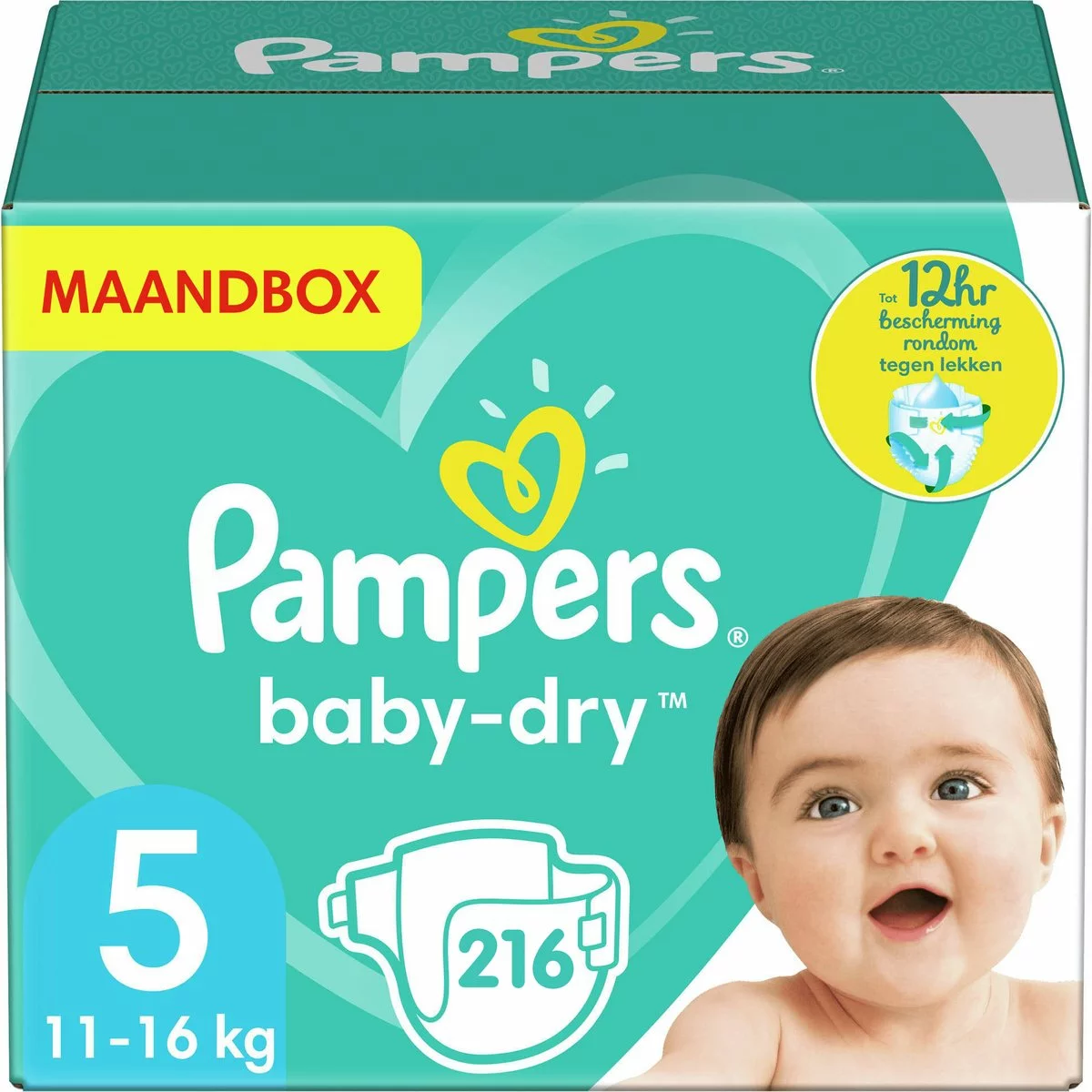 Pampers® Pampers - Baby Dry - Maat 5 - Maandbox - 216 Luiers 3 Pampers® Pampers - Baby Dry - Maat 5 - Maandbox - 216 Luiers