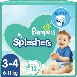 Pampers® Pampers Splashers 12 Wegwerpbare Zwemluiers - Maat 3-4 -Pampers Katoenen luiers Verkoopwinkel 1200x1200 685