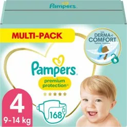Pampers® Pampers Premium Protection Luiers - Maat 4 (9-14 Kg) - 168 Stuks - Multi-Pack 26 Pampers® Pampers Premium Protection Luiers - Maat 4 (9-14 Kg) - 168 Stuks - Multi-Pack -Pampers Katoenen luiers Verkoopwinkel 1200x1200 708