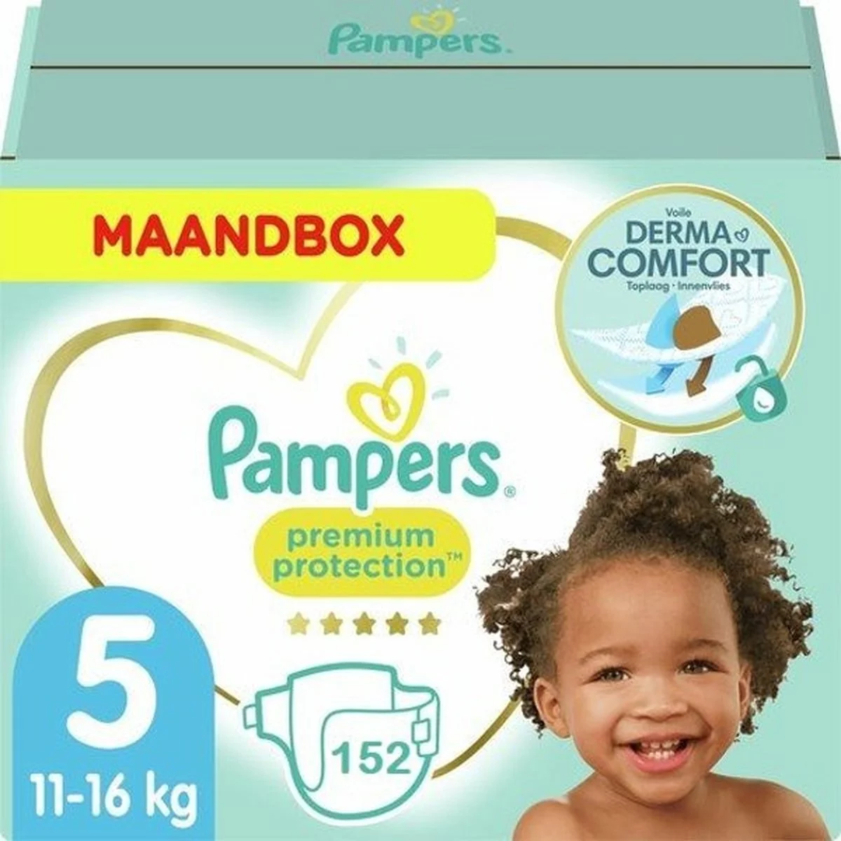 Pampers® Pampers Premium Protection Maat 5 - 152 Luiers Maandbox 2 Pampers® Pampers Premium Protection Maat 5 - 152 Luiers Maandbox