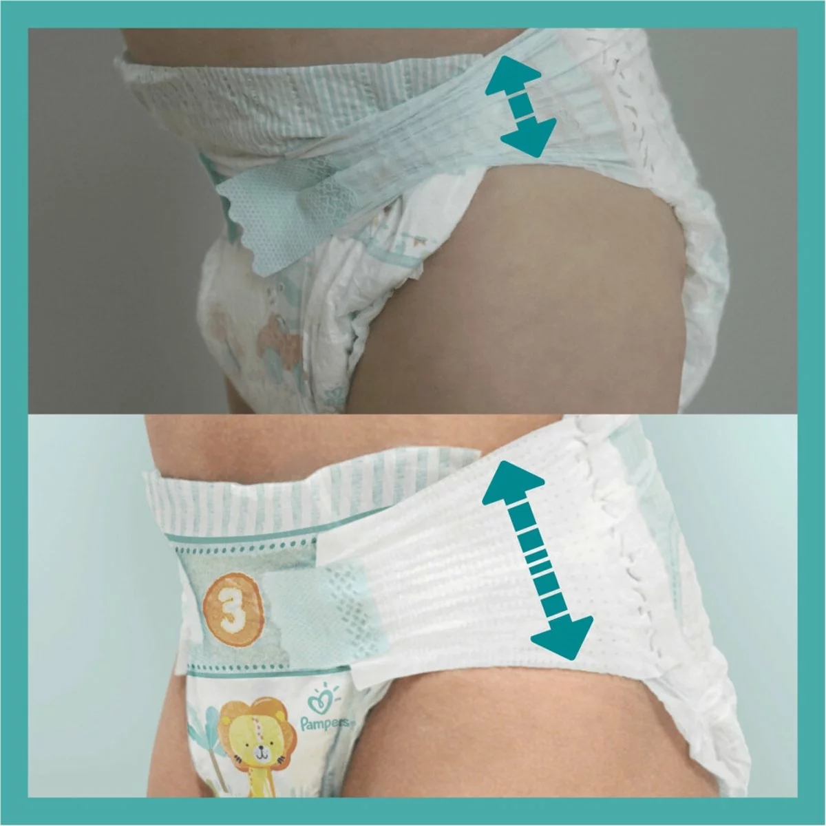 Pampers® Pampers Baby-Dry Luiers - Maat 4 (9-14 Kg) - 174 Stuks - Multi-Pack 7 Pampers® Pampers Baby-Dry Luiers - Maat 4 (9-14 Kg) - 174 Stuks - Multi-Pack - Afbeelding 5