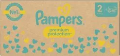 Pampers® Pampers Premium Protection - Maat 2 (4kg - 8kg) - 240 Luiers - Maandbox -Pampers Katoenen luiers Verkoopwinkel 1200x563
