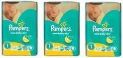 Pampers® Pampers New Baby Dry - Maat 1 (New Born) 2-5 Kg - Jumbo Box 3x43 Luiers - 129 Stuks