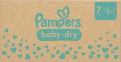 Pampers® Pampers Baby-Dry - Maat 7 (15kg+) - 132 Luiers - Maandbox -Pampers Katoenen luiers Verkoopwinkel 1200x615