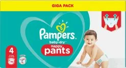 Pampers® Pampers Baby-Dry Pants - Maat 4 (9kg-15kg) - 112 Luierbroekjes - Giga Pack 30 Pampers® Pampers Baby-Dry Pants - Maat 4 (9kg-15kg) - 112 Luierbroekjes - Giga Pack -Pampers Katoenen luiers Verkoopwinkel 1200x653 1