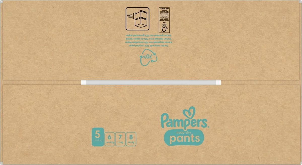 Pampers® Pampers Baby-Dry Pants - Maat 5 (12-17kg) - 160 Luierbroekjes - Maandbox 17 Pampers® Pampers Baby-Dry Pants - Maat 5 (12-17kg) - 160 Luierbroekjes - Maandbox - Afbeelding 15