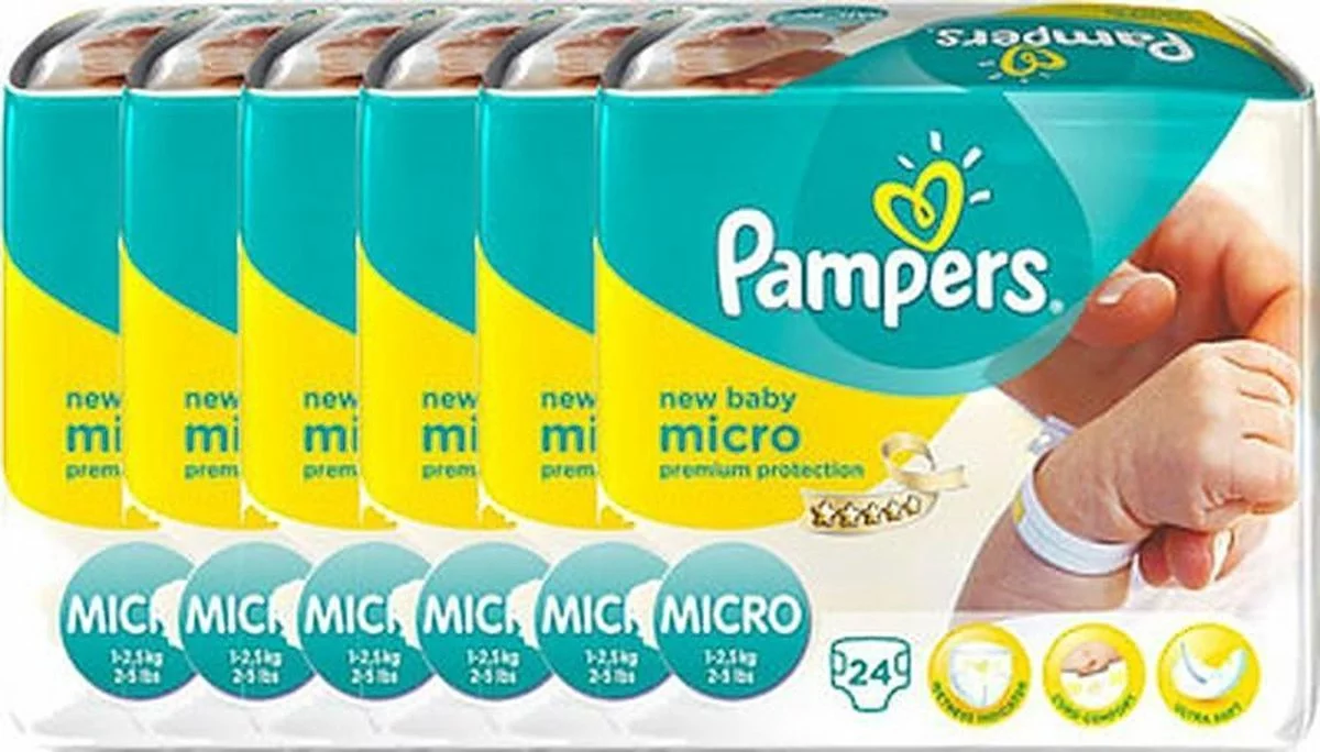 Pampers® Pampers - Premium Protection - Maat 0 - Maandbox - 144 Luiers - Premature Luiers 13 Pampers® Pampers - Premium Protection - Maat 0 - Maandbox - 144 Luiers - Premature Luiers - Afbeelding 11