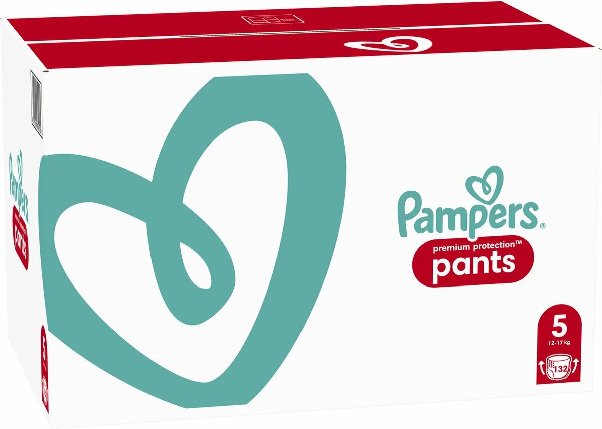 Pampers® Pampers Premium Protection Pants Luierbroekjes - Maat 5 (12-17 Kg) - 132 Stuks - Multi-Pack 4 Pampers® Pampers Premium Protection Pants Luierbroekjes - Maat 5 (12-17 Kg) - 132 Stuks - Multi-Pack - Afbeelding 2