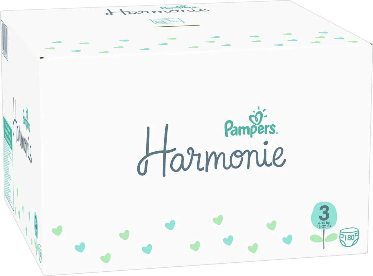 Pampers® Pampers Harmonie - Maat 3 (6kg-10kg) - 180 Luiers - Multi-Pack 4 Pampers® Pampers Harmonie - Maat 3 (6kg-10kg) - 180 Luiers - Multi-Pack - Afbeelding 2
