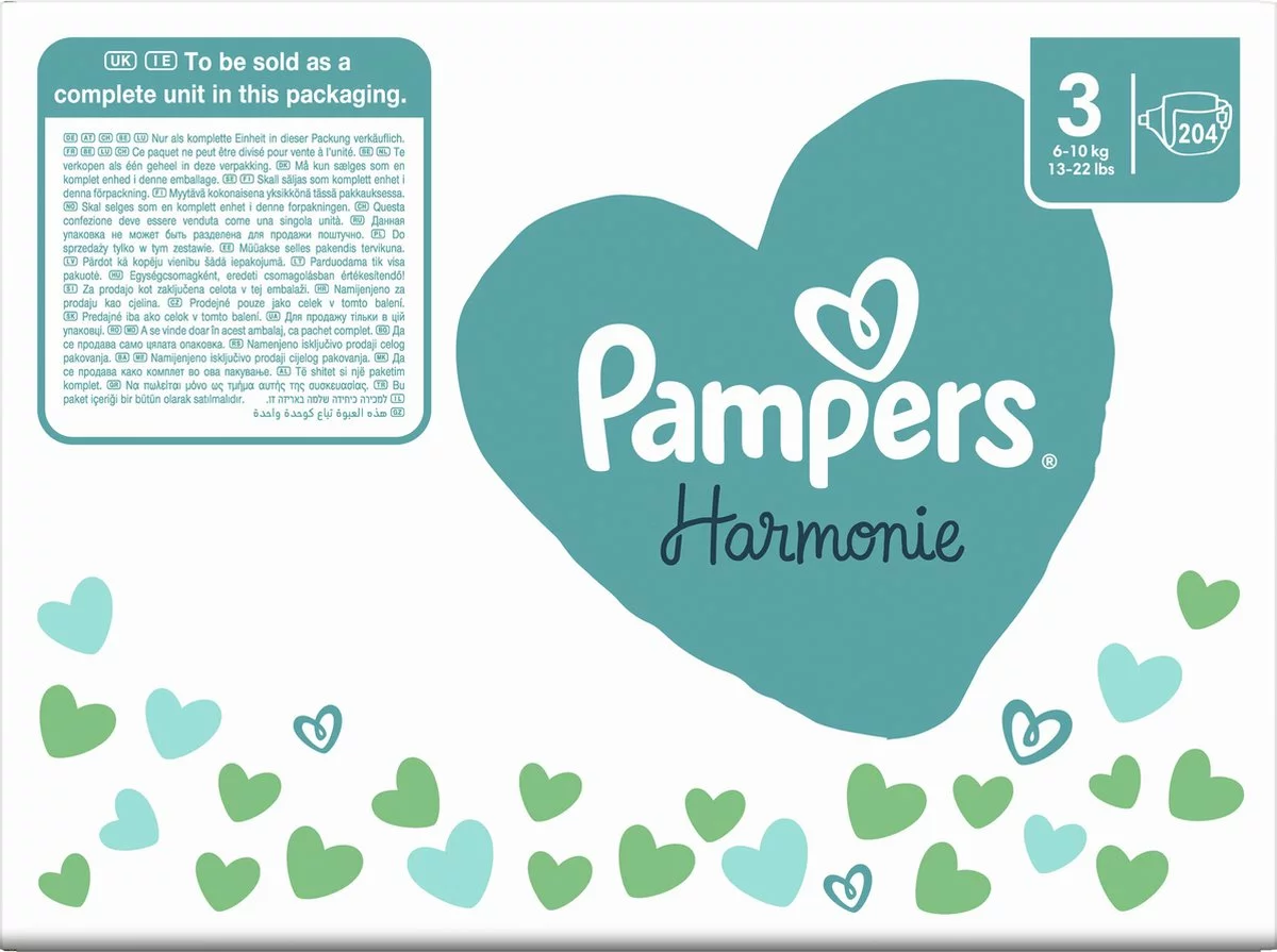 Pampers® Pampers Harmonie Luiers - Maat 3 (6-10kg) - 204 Luiers - Maandbox 17 Pampers® Pampers Harmonie Luiers - Maat 3 (6-10kg) - 204 Luiers - Maandbox - Afbeelding 15