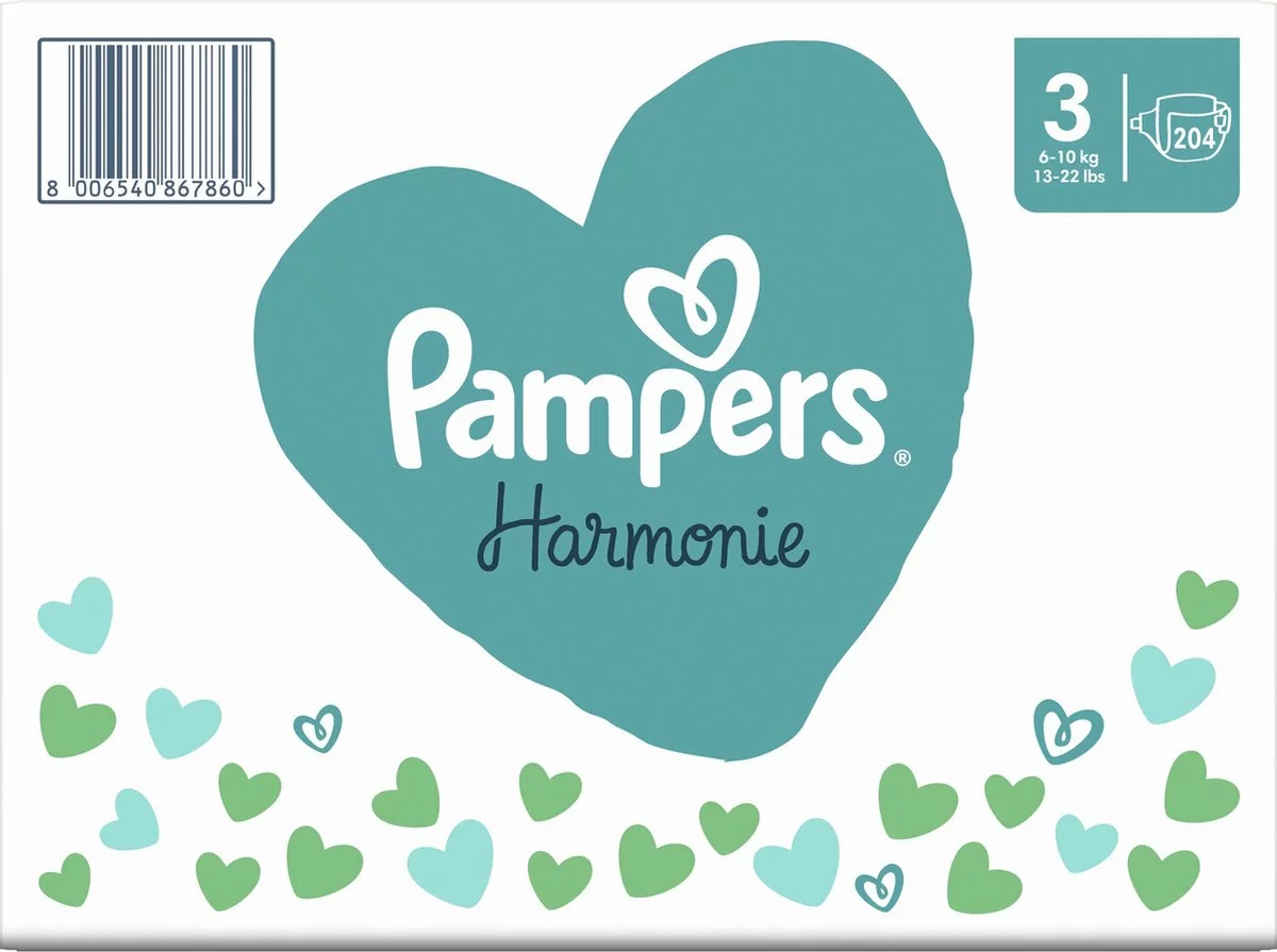 Pampers® Pampers Harmonie Luiers - Maat 3 (6-10kg) - 204 Luiers - Maandbox 13 Pampers® Pampers Harmonie Luiers - Maat 3 (6-10kg) - 204 Luiers - Maandbox - Afbeelding 11