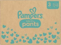 Pampers® Pampers Baby-Dry Pants - Maat 3 (6-11kg) - 192 Luierbroekjes - Maandbox -Pampers Katoenen luiers Verkoopwinkel 1200x898