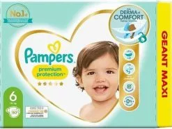 Pampers Katoenen luiers Verkoopwinkel 22 PampersĀ® Pampers - Premium Protection - Maat 6 - Mega Pack - 92 Luiers