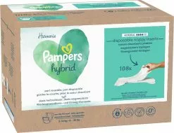 Pampers® Pampers Harmonie Hybrid - Wasbare Luier - 108 Absorberende Wegwerpbare Toplagen -Pampers Katoenen luiers Verkoopwinkel 1200x922
