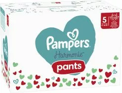 Pampers® Pampers Harmonie Pants Maat 5 - 144 Luierbroekjes - 12kg Tot 17kg - Maandbox -Pampers Katoenen luiers Verkoopwinkel 1200x923