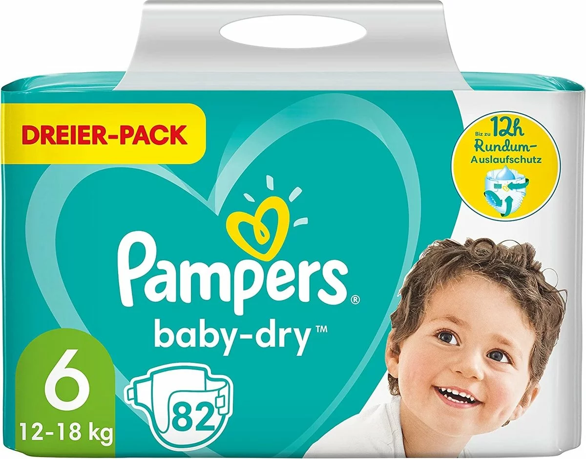 Pampers® Pampers - Baby Dry - Maat 6 - Mega Pack - 82 Luiers 3 Pampers® Pampers - Baby Dry - Maat 6 - Mega Pack - 82 Luiers