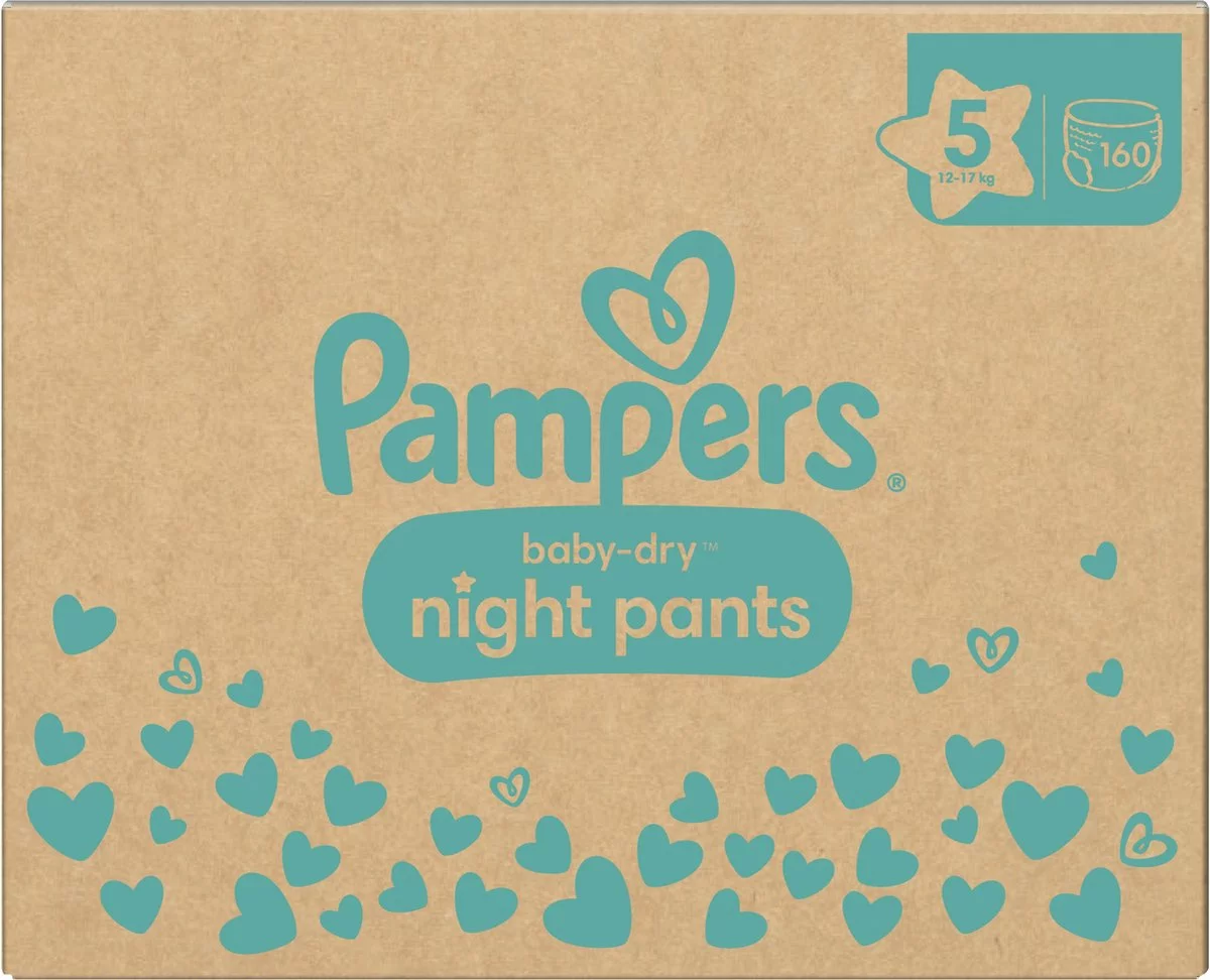 Pampers® Pampers Baby-Dry Night Pants - Maat 5 (12kg - 17kg) - 160 Luierbroekjes Maandbox 14 Pampers® Pampers Baby-Dry Night Pants - Maat 5 (12kg - 17kg) - 160 Luierbroekjes Maandbox - Afbeelding 12