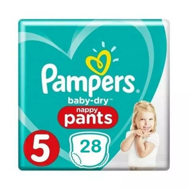 Pampers® Pampers Baby Dry Pants Maat 5 - 28 Luierbroekjes 3 Pampers® Pampers Baby Dry Pants Maat 5 - 28 Luierbroekjes