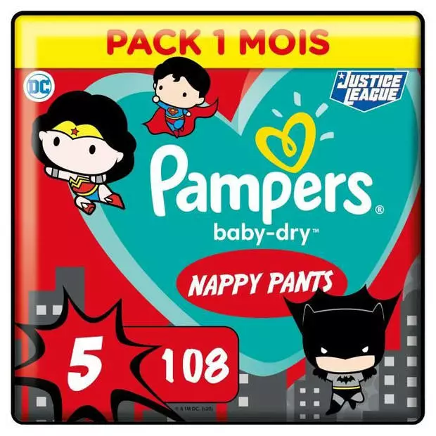 Pampers® PAMPERS Baby-Dry Broek Maat 5 - 27 Slipjes - 1 Maandverpakking 3 Pampers® PAMPERS Baby-Dry Broek Maat 5 - 27 Slipjes - 1 Maandverpakking