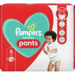 Pampers® Pampers Baby-Dry Pants Luiers Maat 6, 33 Slipjes -Pampers Katoenen luiers Verkoopwinkel 3460181 85d9c299