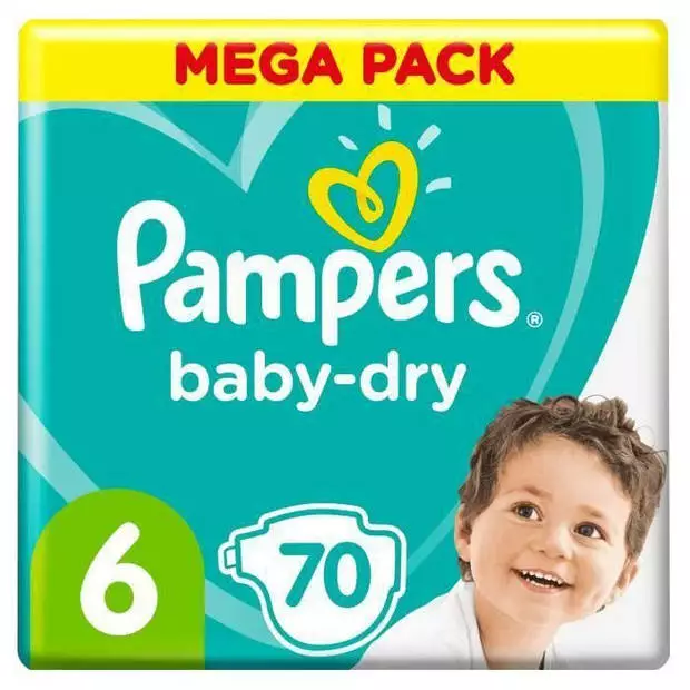Pampers® Pampers Baby-Dry Maat 6, 70 Luiers 3 Pampers® Pampers Baby-Dry Maat 6, 70 Luiers